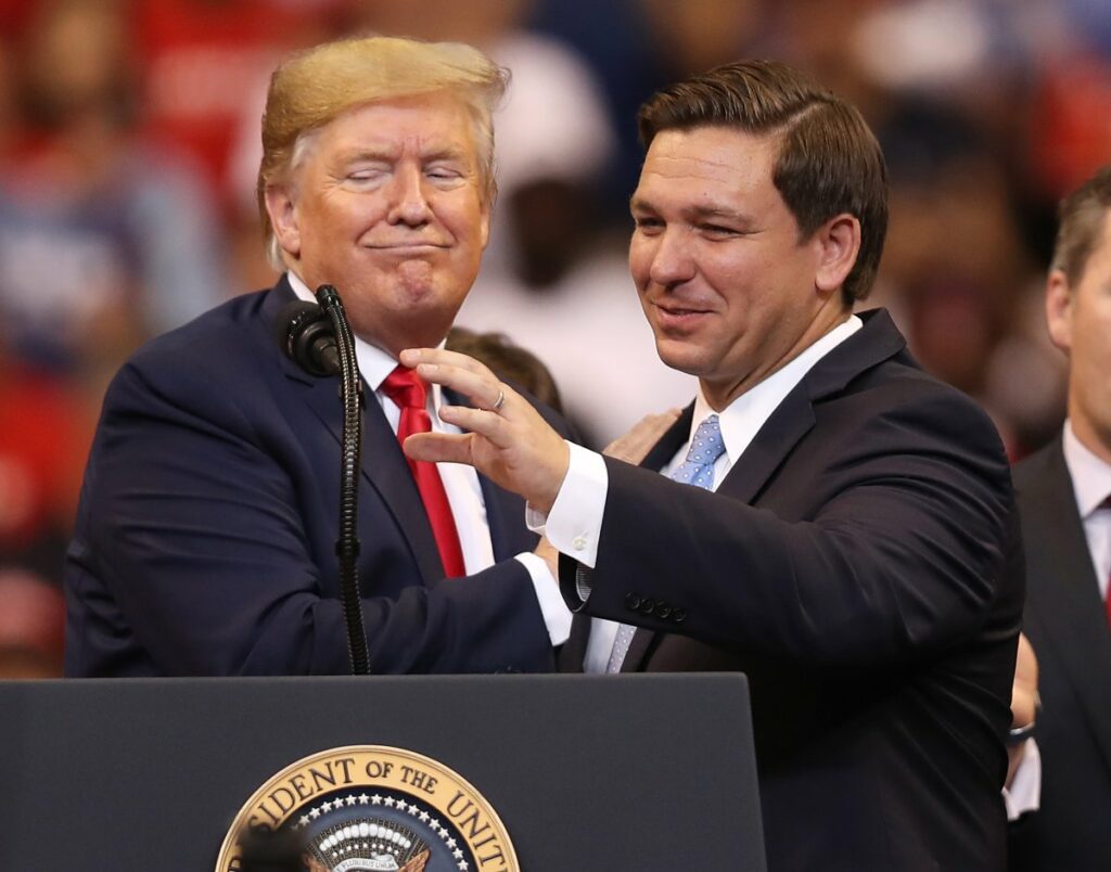 Donald Trump and Ron DeSantis