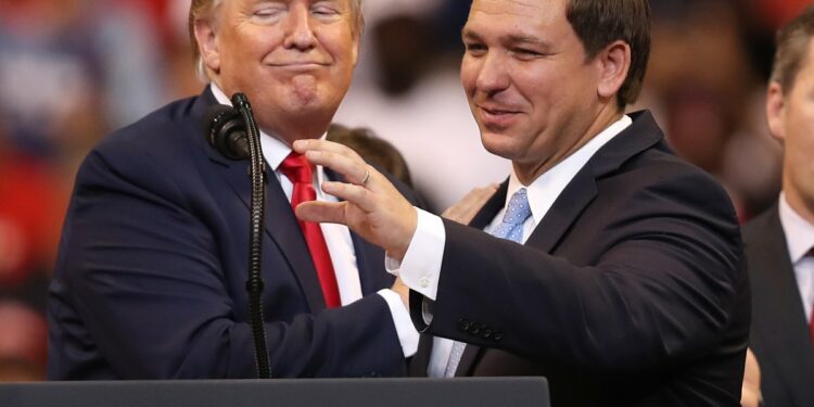 Donald Trump and Ron DeSantis