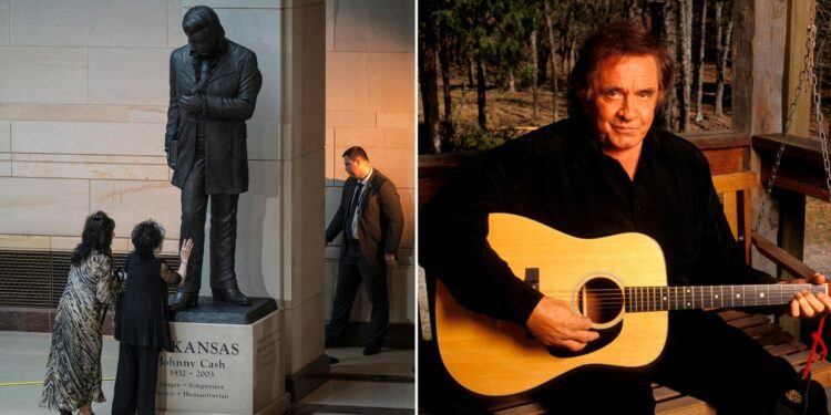 Johnny Cash was honored with a statue in the U.S. Capital.