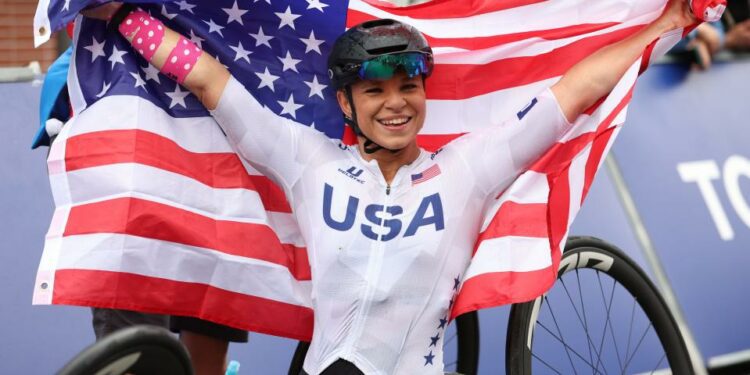 Louisville's Oksana Masters was one of six members on Team USA who competed in the H1-5 mixed team relay event Saturday morning, in which Team USA earned the bronze medal.