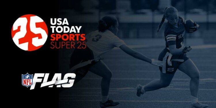 2024 USA TODAY Sports girls flag football Super 25 rankings kicks off in partnership with the NFL and NFHS Network.