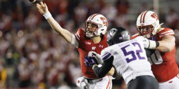 Wisconsin football quarterback Tanner Mordecai