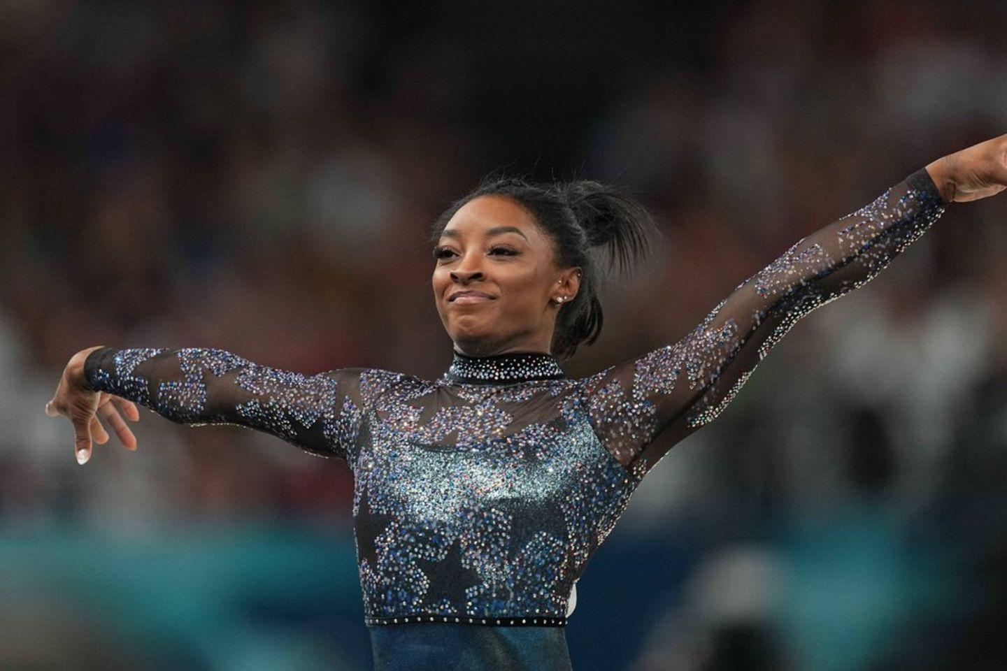 Simone‌ Biles Dominates the Gymnastics Team Final with Gold Medal Win