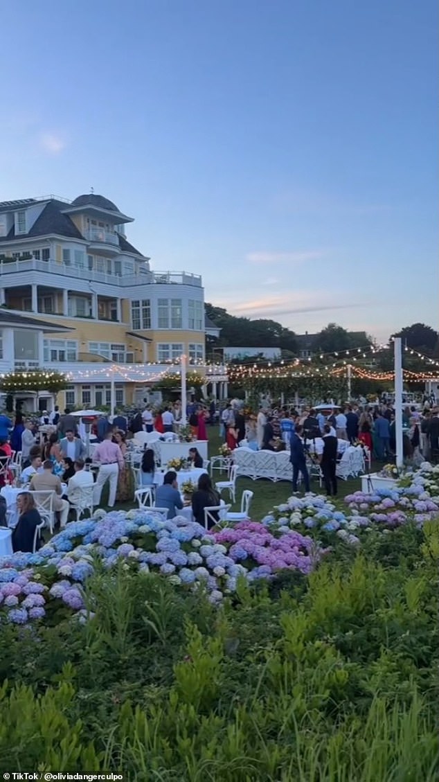 The former Miss Universe wed the NFL player at Ocean House in her home state Rhode Island