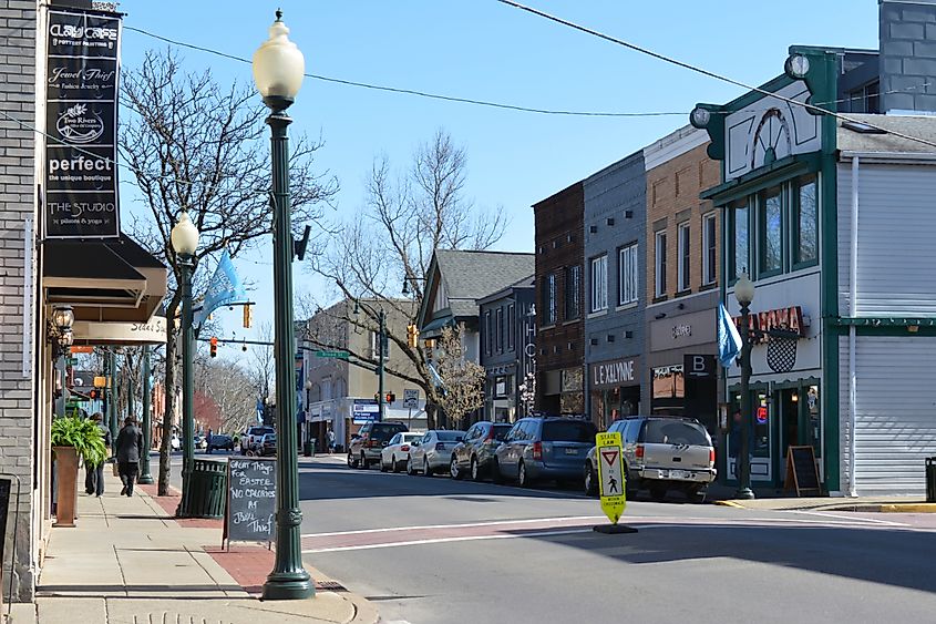 Downtown Sewickley, Pennsylvania.