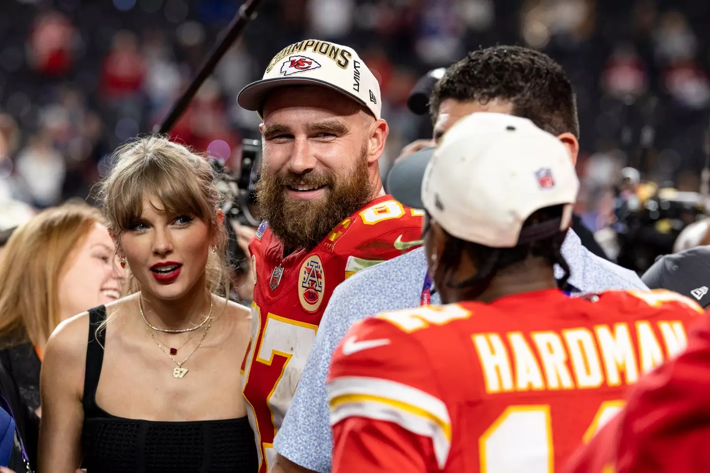 Swift started dating NFL star Travis Kelce last year. (Michael Owens/Getty Images)