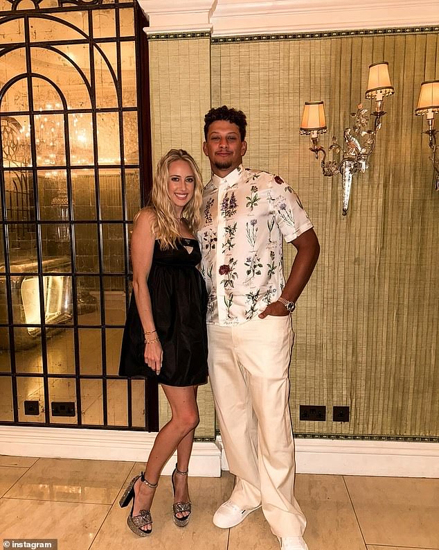 Brittany, who's currently expecting a third child with the athlete, also shared a snap of her with Patrick in another stylish outfit