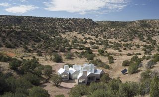 A long view of vacation house.