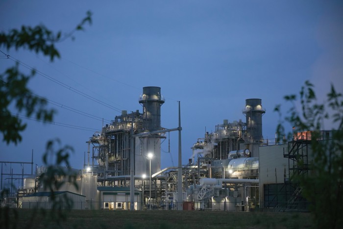 A gas-fired power plant in Paris, Texas