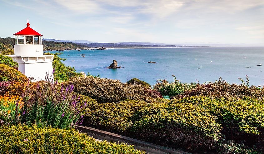 Memorial Lighthouse in Trinidad, California.