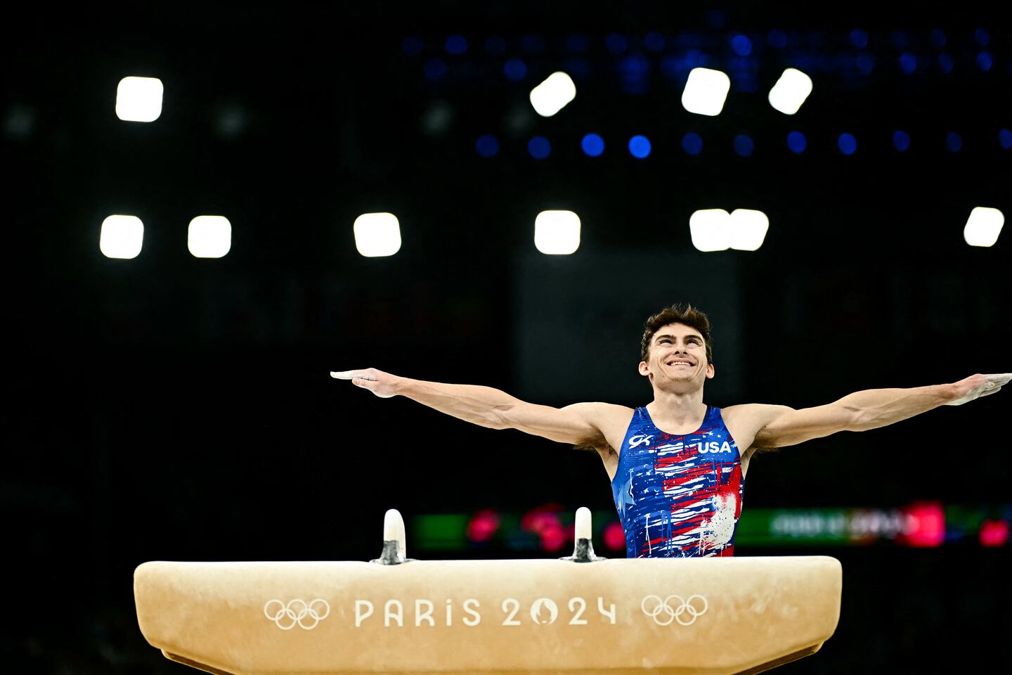 Stephen Nedoroscik recorded the highest score of anyone on pommel horse during Saturday's qualifying.