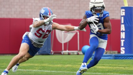 Giants’ rookie running back already making waves at camp