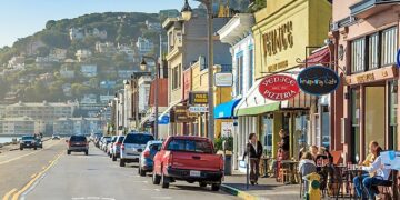 Sausalito, a city in Marin County, California, in the San Francisco Bay Area, USA