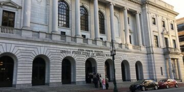 The John Minor Wisdom United States Fifth Court of Appeals building in New Orleans, Louisiana, on Oct. 3, 2017. - Texas Tribune / Jolie McCullough