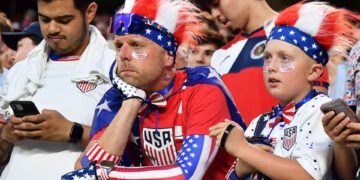 Fans at Arrowhead Stadium had a considerably better view Monday night than those at home. (Bill Barrett/ISI Photos/USSF/Getty Images for USSF)