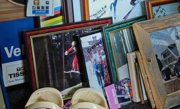 Mementos sit on the floor of Dr. Gloria Beam's office at the Gunnison Valley Orthopedics and Sports Medicine Clinic in Gunnison, CO on Thursday, June 27, 2024. (Photo by Jacob Spetzler/Special to The Denver Post)