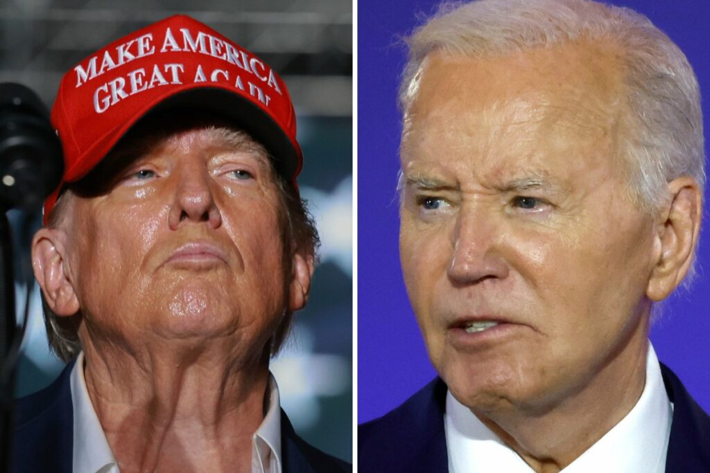 Donald Trump and Joe Biden