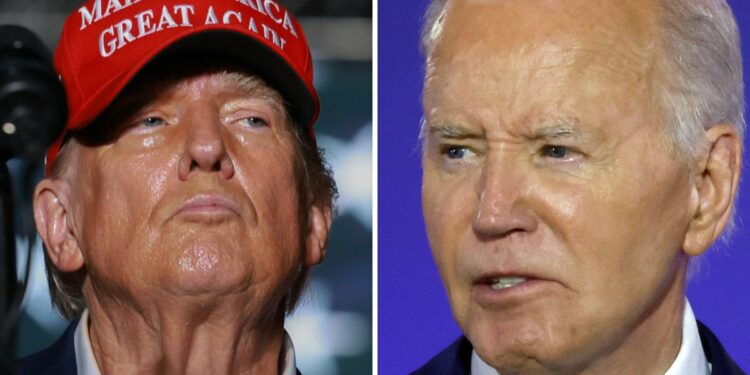 Donald Trump and Joe Biden