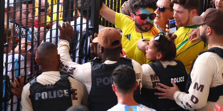 Fans without tickets for Copa America final enter Hard Rock Stadium