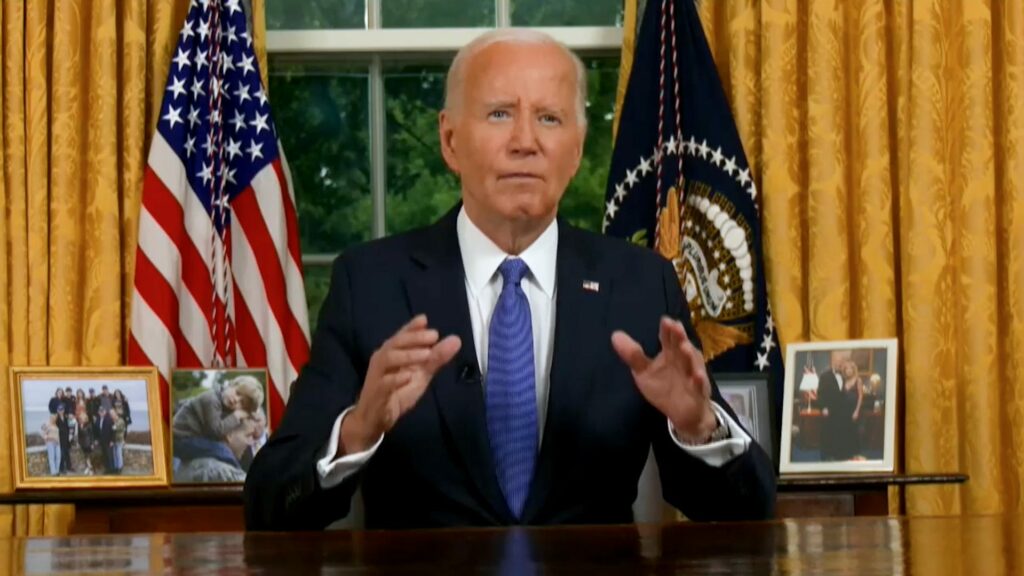 From Oval Office, Biden's first speech on leaving presidential race