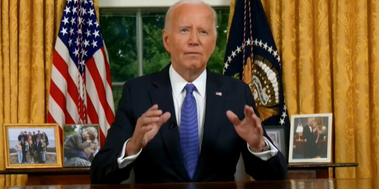 From Oval Office, Biden's first speech on leaving presidential race