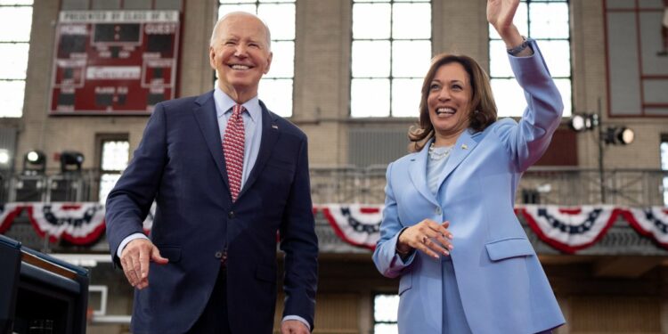 Kamala Harris and Joe Biden