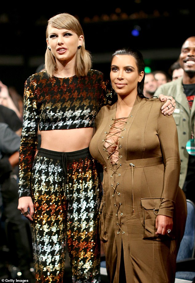 Meanwhile, Kim has been embroiled in a feud with Swift since 2016; seen in 2015