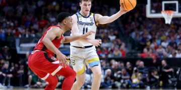 NCAA Basketball: NCAA Tournament South Regional-NC State vs Marquette, tyler kolek, knicks