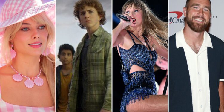 Barbie, Percy Jackson & The Olympians, Taylor Swift, Travis Kelce