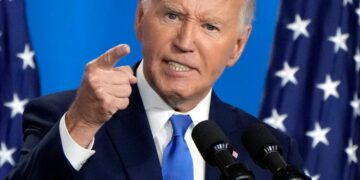 President Joe Biden speaks at a news conference Thursday, July 11, 2024, the final day of a NATO summit in Washington