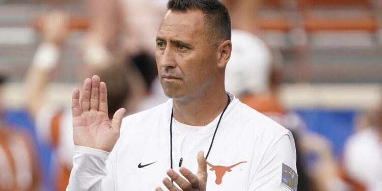 Steve Sarkisian in Texas gear