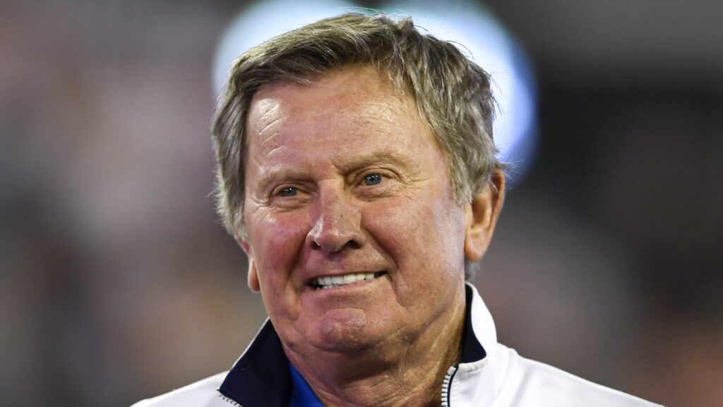 Steve Spurrier smiling