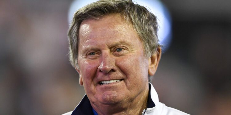 Steve Spurrier smiling