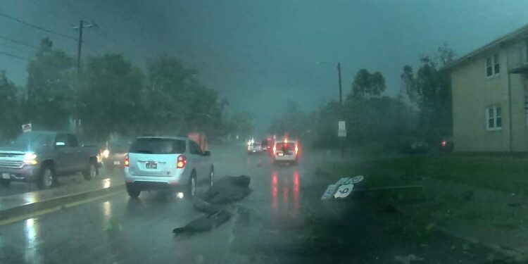 Thunderstorms move east Tuesday after Midwest hit by storms, tornado