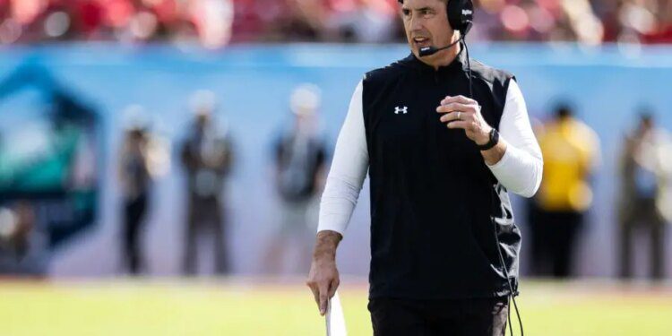 Wisconsin football head coach Luke Fickell