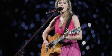 Taylor Swift performs at Olympiastadion on July 27, 2024 in Munich, Germany.  - Credit: Thomas Niedermueller/TAS24/Getty Images for TAS Rights Management