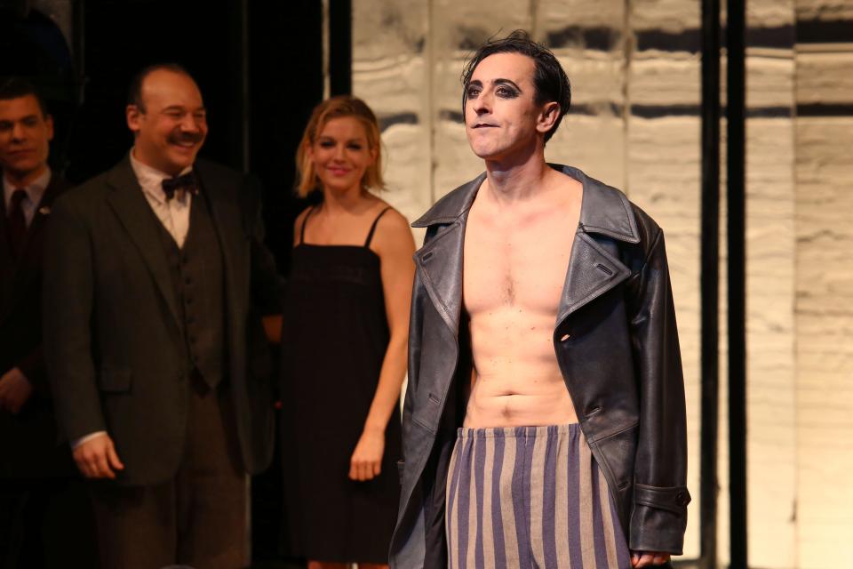 Alan Cumming appears at the curtain call of Broadway's 