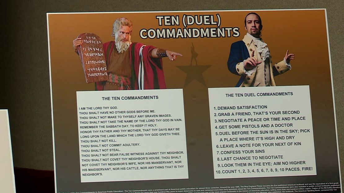 Another poster compared the Ten Commandments to the Ten Duel Commandments from 