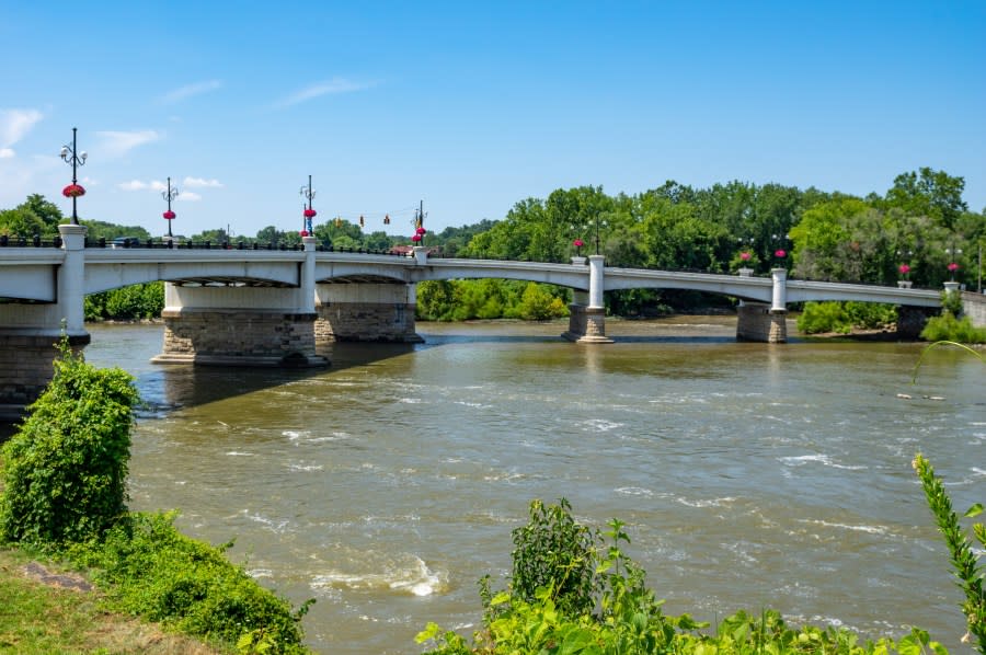 The Y shaped bridge in Zanesville, Ohio.