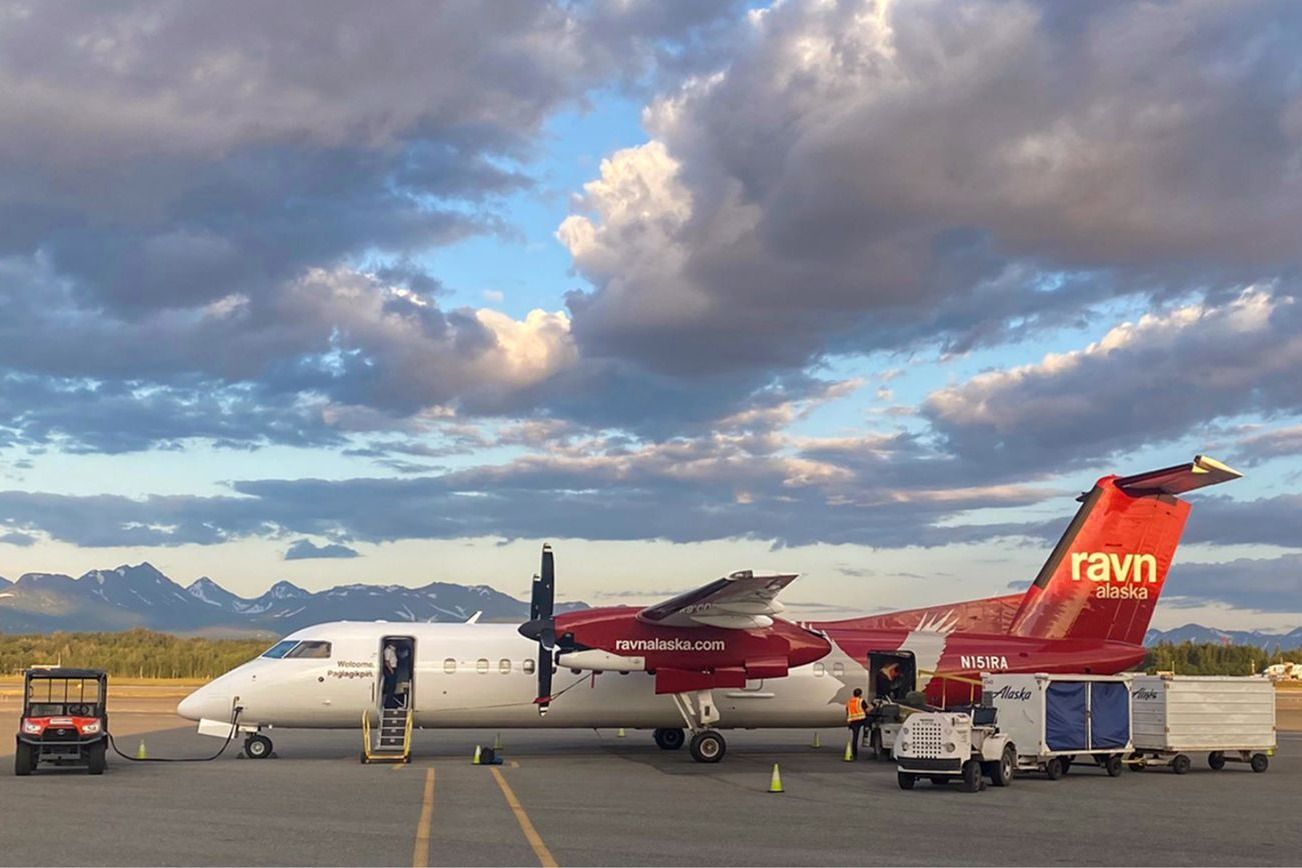 Ravn Alaska Dash 8 on the Ramp