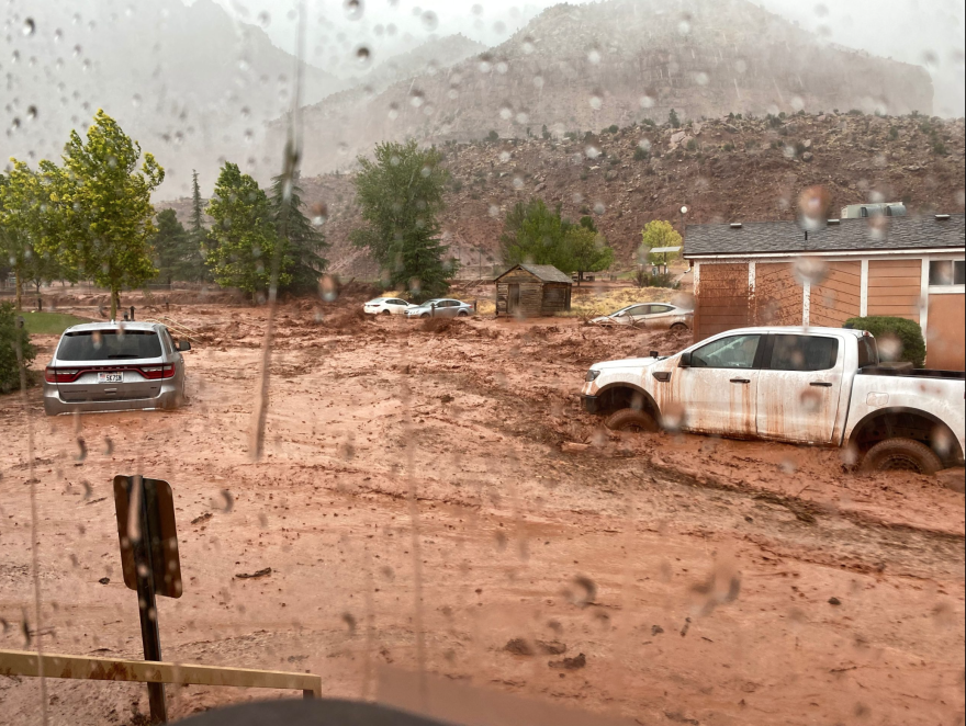 This file photo shows the aftermath of the flash flood in Springdale on June 29, 2021 in Springdale, Utah.