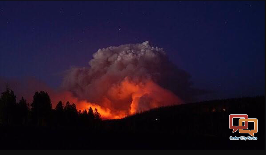 File photo from the Brian Head fire taken on June, 23, 2017.