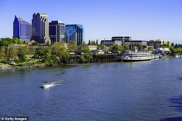 Pictured here is Sacramento, where rent soared by 72.11 percent since 2019 to $1,666