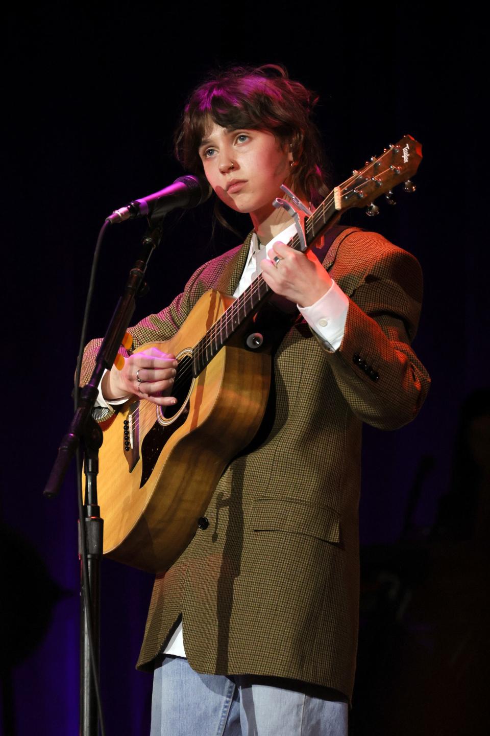 Clairo performs at Radio City Music Hall on February 24, 2022 in New York City.