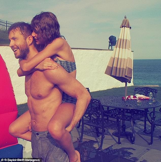 The Reputation hitmaker has previously been snapped at the home over the years canoodling with her former flames such as ex Calvin Harris (pictured in 2015)