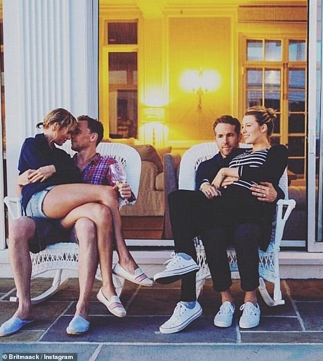 In 2016, She was seen getting cozy with then-boyfriend Tom Hiddleston in a cute couples photo with best friend Blake Lively and husband Ryan Reynolds