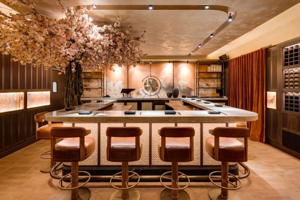 The omasake bar at MILA Miami.