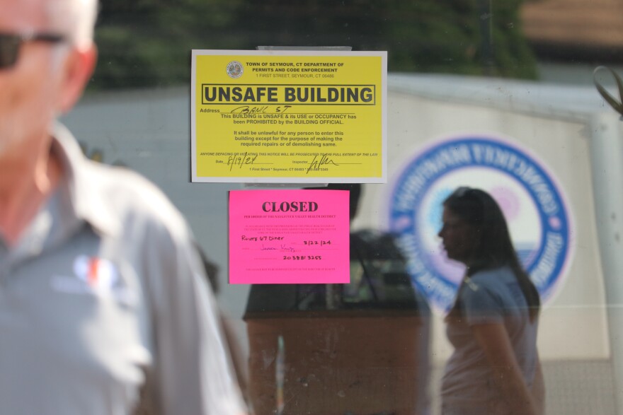 The building has been deemed unsafe.