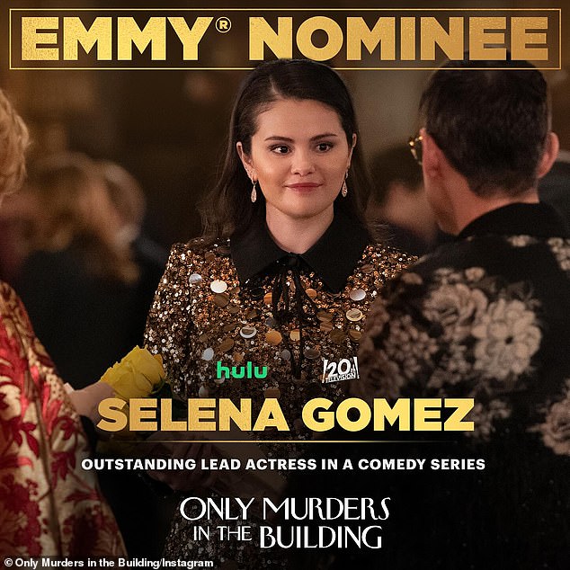 Selena will next compete for the outstanding lead actress in a comedy series trophy at the 76th Primetime Emmy Awards, which air September 15 on ABC