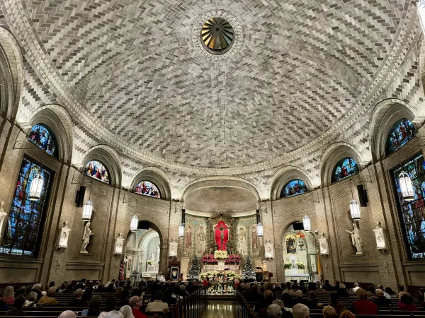 A view of the Guastavino tiled ceiling in the Basilica of St. Lawrence in Asheville, North Carolina. Credit: Mary Everist